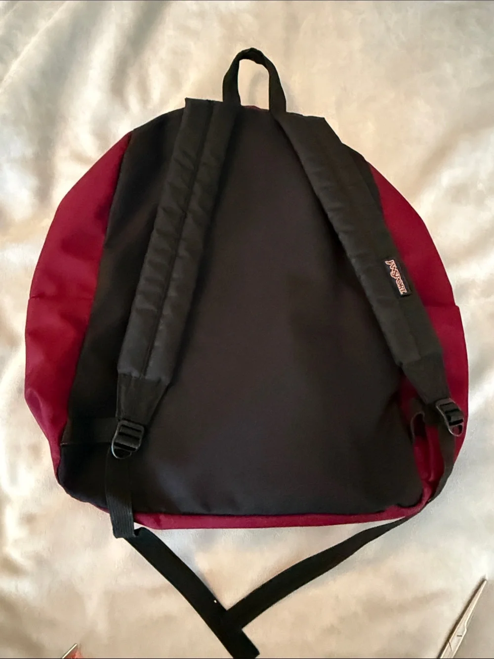Jansport Burgundy Classic Backpack with Front Pocket